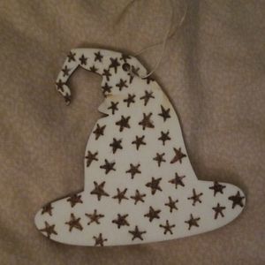 Star witches hat ornament